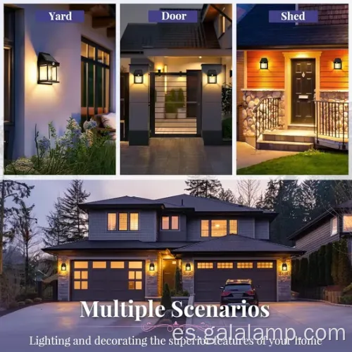 Sensor de movimiento solar luz de pared al aire libre con 3_modes